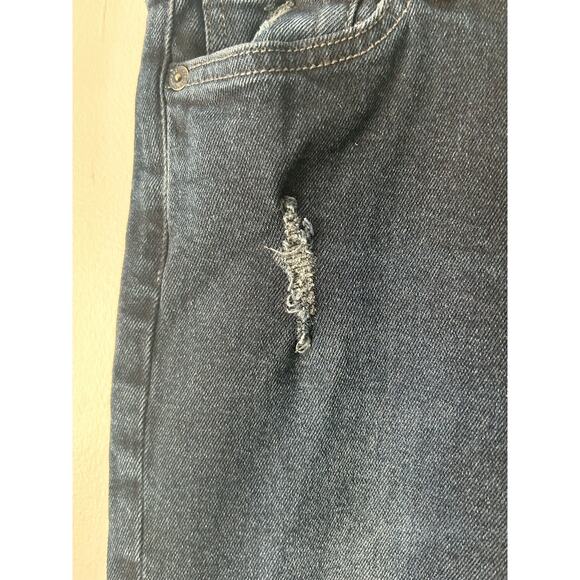 7 For All Mankind Jeans Size 12 Paxton Low Rise Grunge Straight Leg Festival - Picture 5 of 12